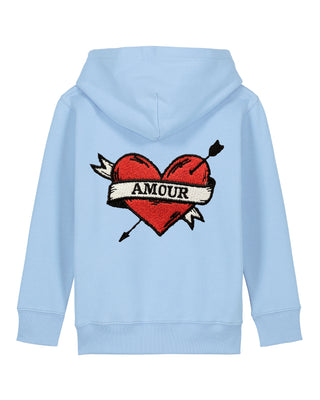 Hoodie Kids Brodé "Amour"