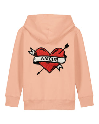 Hoodie Kids Brodé "Amour"