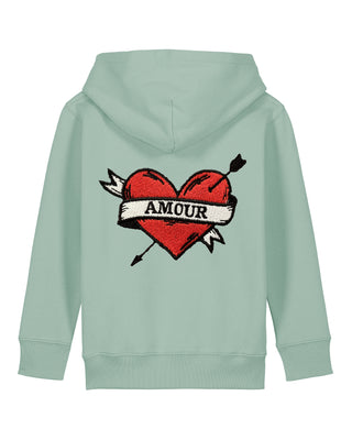 Hoodie Kids Brodé "Amour"