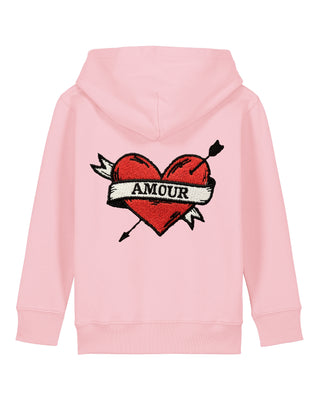 Hoodie Kids Brodé "Amour"