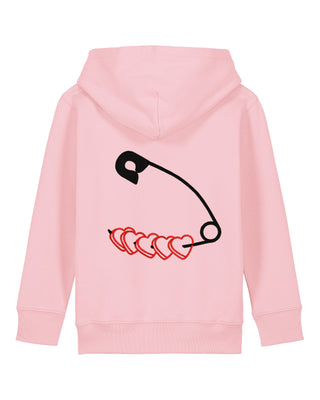 Hoodie Kids Brodé "Heart Pins"