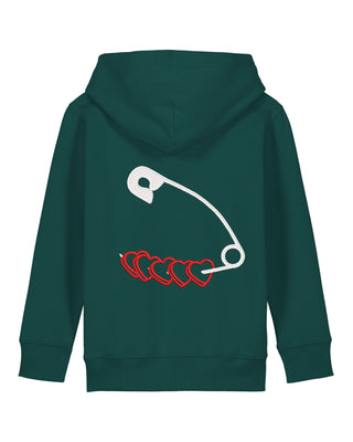 Hoodie Kids Brodé "Heart Pins"