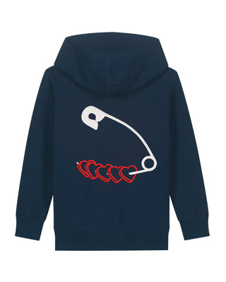 Hoodie Kids Brodé "Heart Pins"