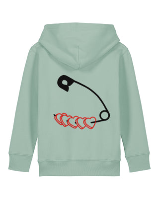 Hoodie Kids Brodé "Heart Pins"