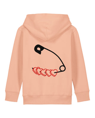 Hoodie Kids Brodé "Heart Pins"