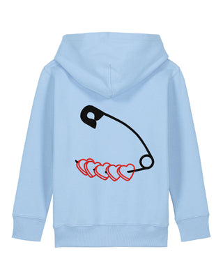 Hoodie Kids Brodé "Heart Pins"