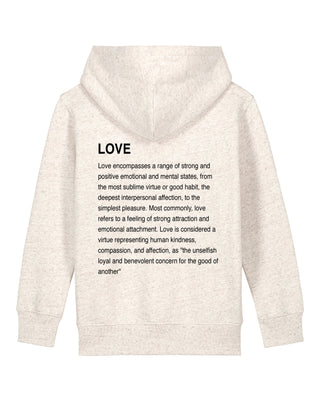 Hoodie Kids Brodé "Love Definition"