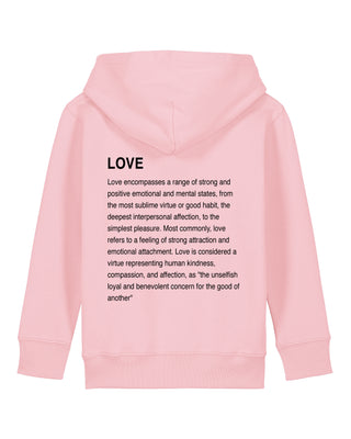 Hoodie Kids Brodé "Love Definition"