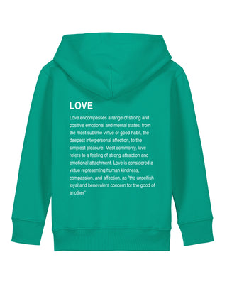 Hoodie Kids Brodé "Love Definition"