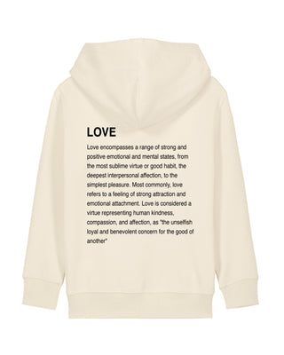 Hoodie Kids Brodé "Love Definition"