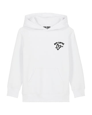 Hoodie Kids Brodé "Mon Amour"