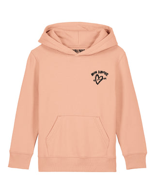 Hoodie Kids Brodé "Mon Amour"