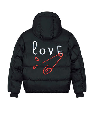 Doudoune Oversize Brodée "Love"