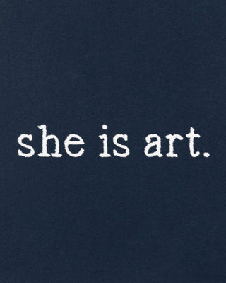 Débardeur Brodé "She is Art"