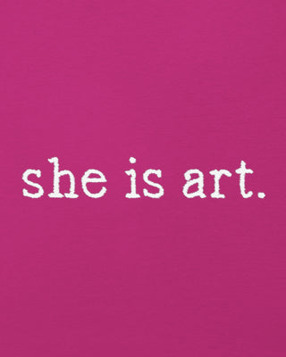 Débardeur Brodé "She is Art"