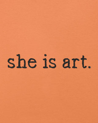 Débardeur Brodé "She is Art"