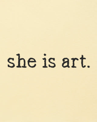 Débardeur Brodé "She is Art"