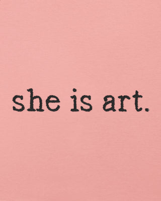 Débardeur Brodé "She is Art"