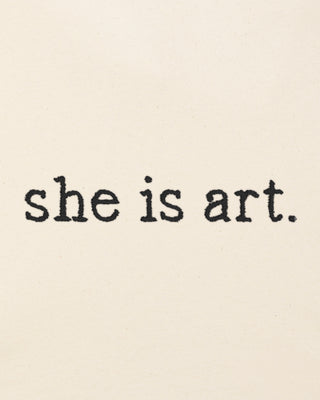 Débardeur Brodé "She is Art"