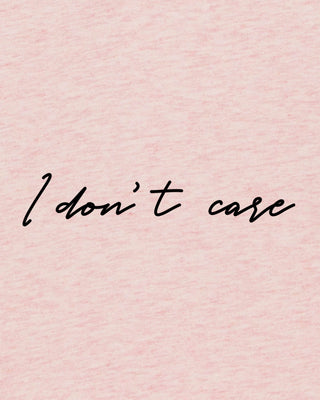 Débardeur Brodé "I Don't Care"