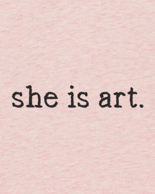 Débardeur Brodé "She is Art"