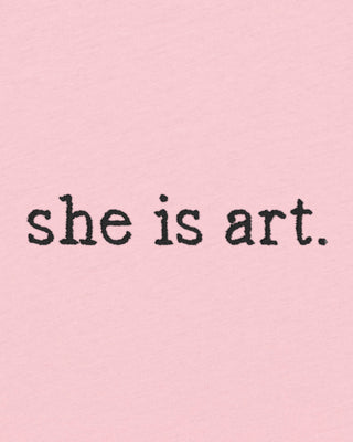 Débardeur Brodé "She is Art"