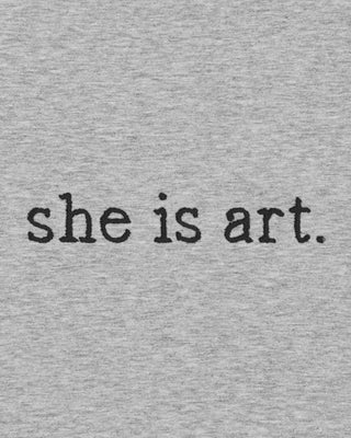 Débardeur Brodé "She is Art"