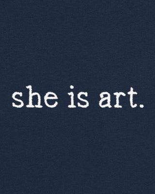 Débardeur Brodé "She is Art"