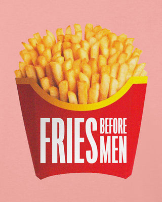 Robe Brodée "Fries Before Men"