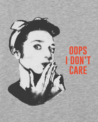 Robe Brodée "Oops I Don't Care"