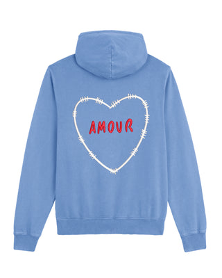 Hoodie Vintage Brodé "Amour"