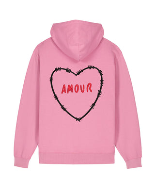 Hoodie Vintage Brodé "Amour"