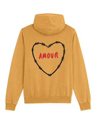 Hoodie Vintage Brodé "Amour"