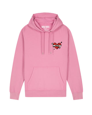 Hoodie Vintage Brodé "Amour"