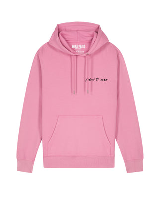 Hoodie Vintage Brodé "I Don't Care"