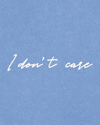 Hoodie Vintage Brodé "I Don't Care"
