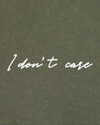 Hoodie Vintage Brodé "I Don't Care"