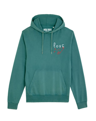 Hoodie Vintage Brodé "Love"