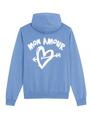 Hoodie Vintage Brodé "Mon Amour"