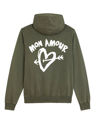 Hoodie Vintage Brodé "Mon Amour"