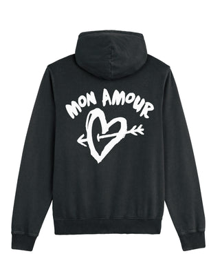 Hoodie Vintage Brodé "Mon Amour"