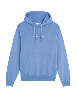 Hoodie Vintage Brodé "She is Art"