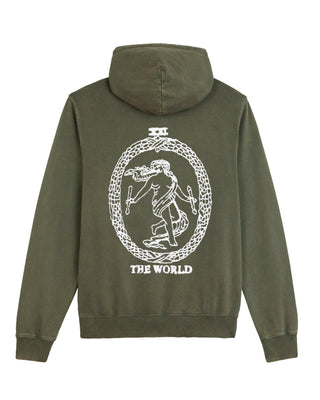 Hoodie Vintage Brodé "The World"