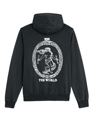 Hoodie Vintage Brodé "The World"