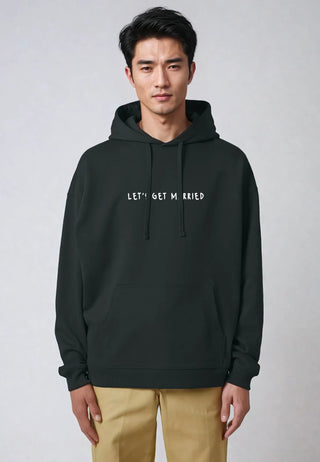 Hoodie Oversize Brodé "Let's Get Married"