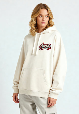 Hoodie Oversize Brodé "Amour"