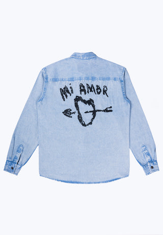 Veste en Jean Brodée "Mi Amor"