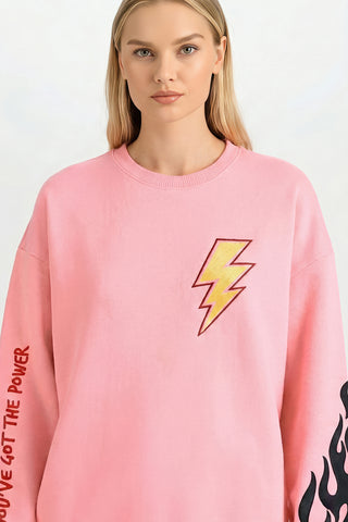 Sweatshirt Oversize Brodé "Power"