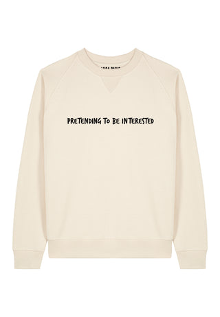 Sweatshirt Raglan Brodé "Pretending"