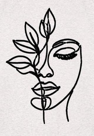 Sweatshirt Raglan Brodé "Serenity"